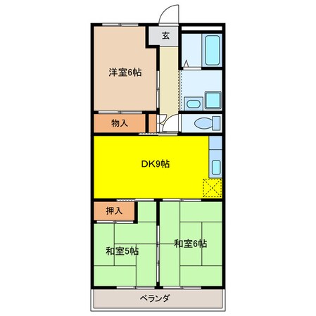 カーサプリメールの物件間取画像